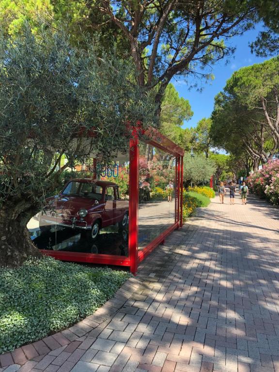 Zahrada ubytování Caravan Cavallino - Valentini in Campeggio Union Lido