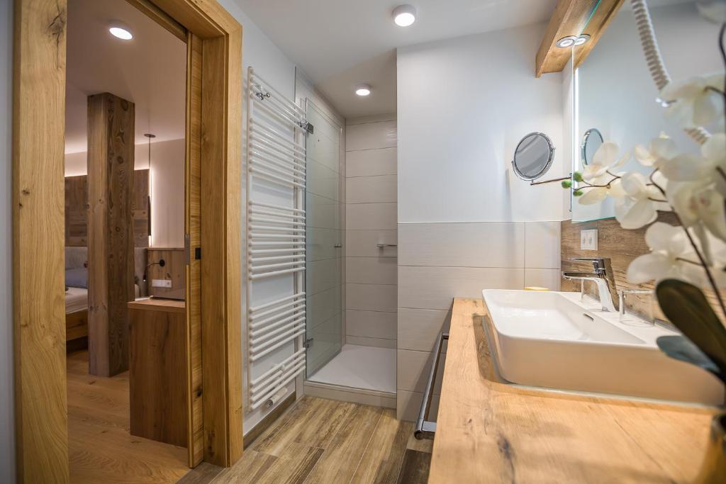 Koupelna v ubytování Hotel Friedenseiche