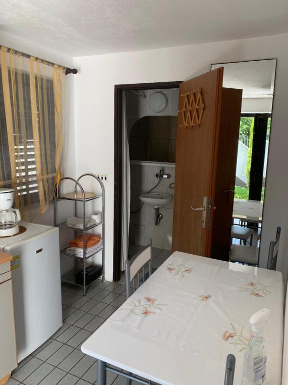 Posteľ alebo postele v izbe v ubytovaní Apartments Peace&Love