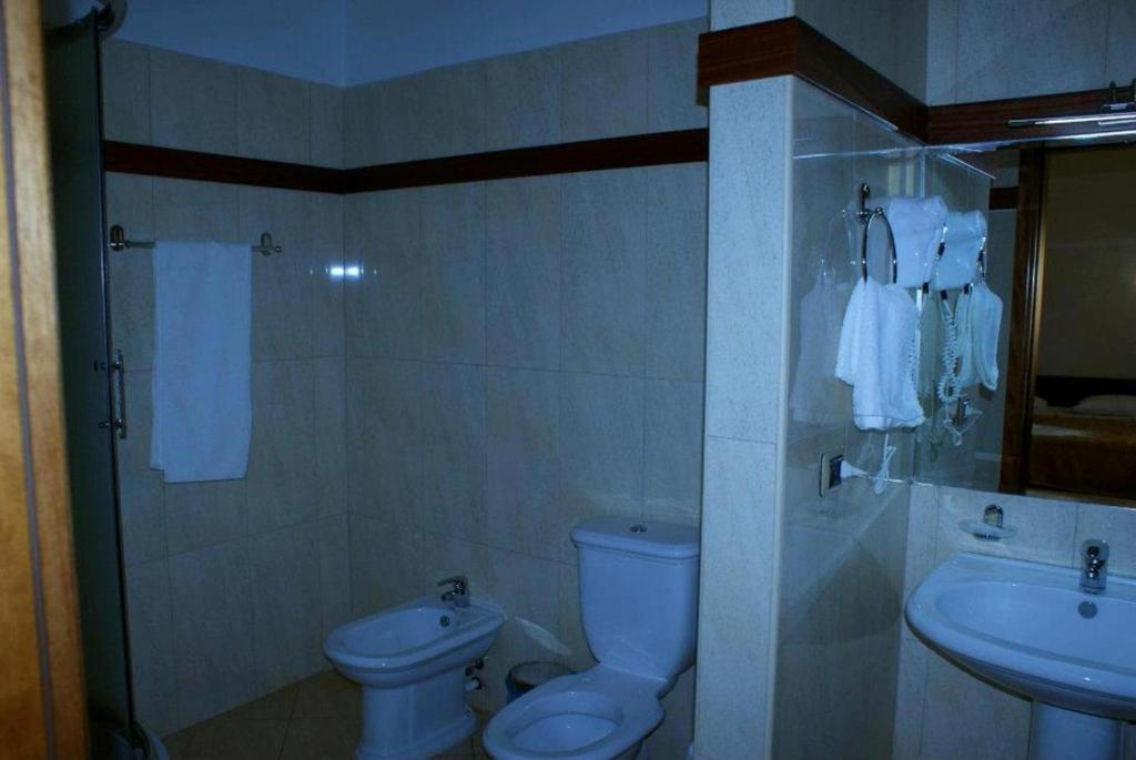 Koupelna v ubytování Hotel Colombo Elbasan
