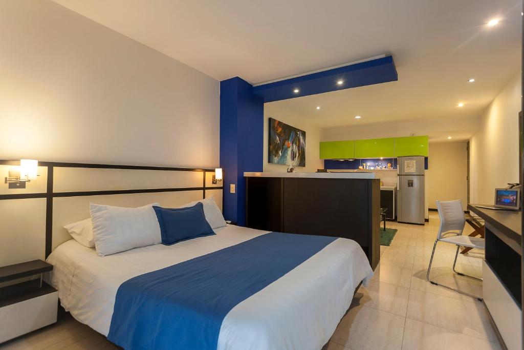 Kuchyň nebo kuchyňský kout v ubytování Aqua Granada Hotel