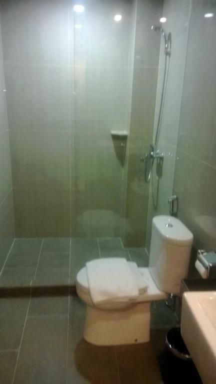 Koupelna v ubytování Winstar Hotel