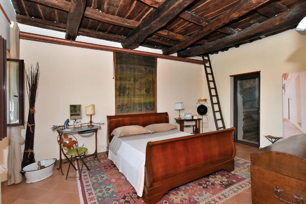 Letto o letti in una camera di Le Calanque La Terrazza su Civita