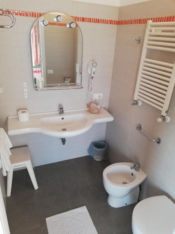 Koupelna v ubytování Hotel Margherita