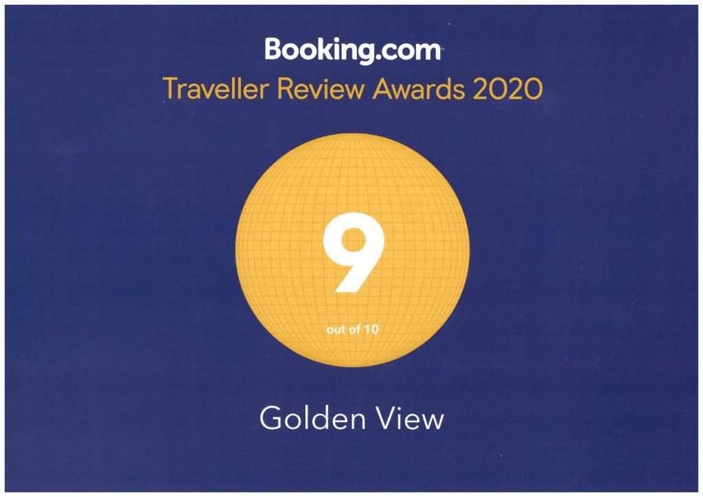 Certifikát, hodnocení, plakát nebo jiný dokument vystavený v ubytování Golden View