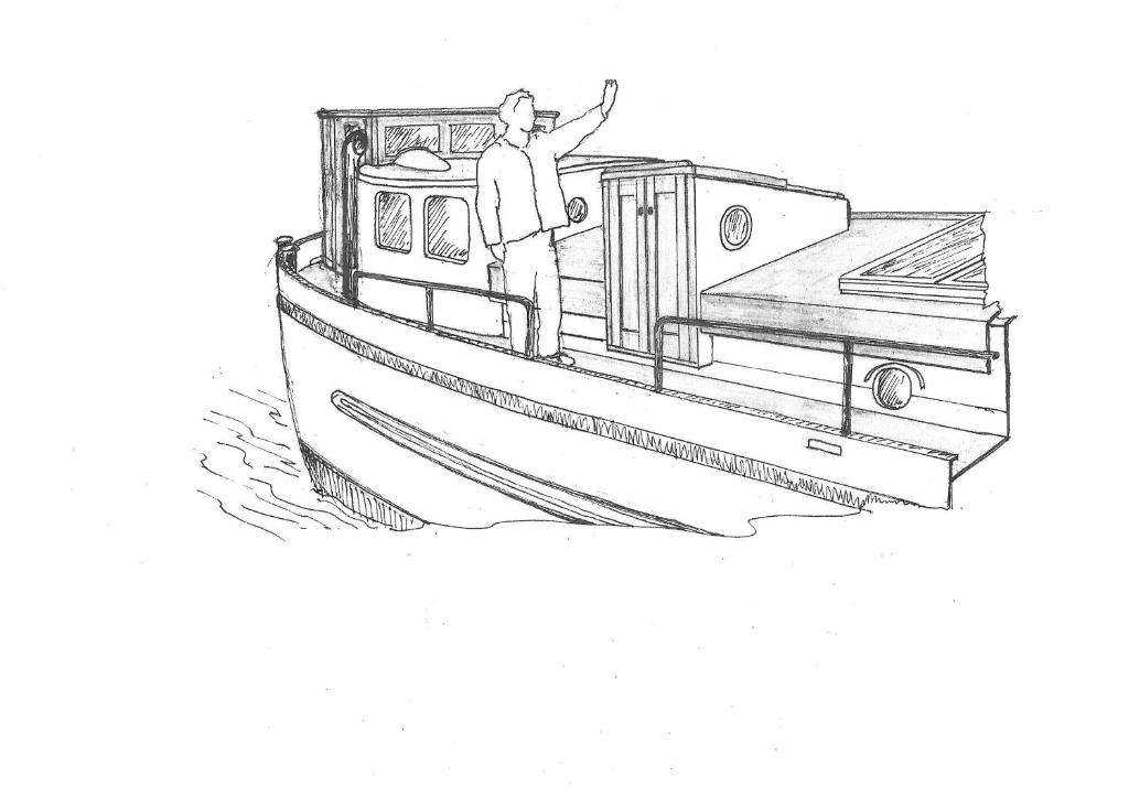 Půdorys ubytování Anna Houseboat