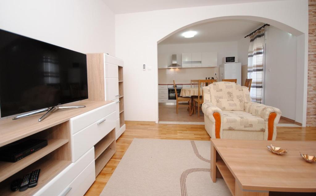 TV a/nebo společenská místnost v ubytování Spacious apartment Antea