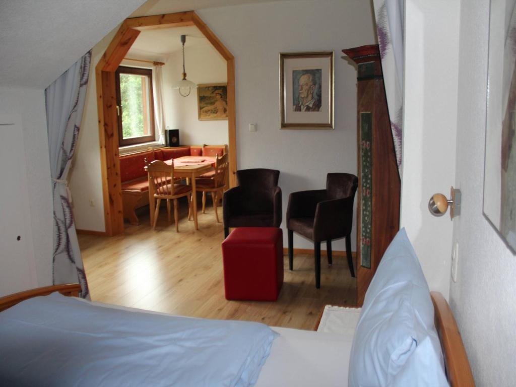 Postel nebo postele na pokoji v ubytování Ferienwohnung Laserer