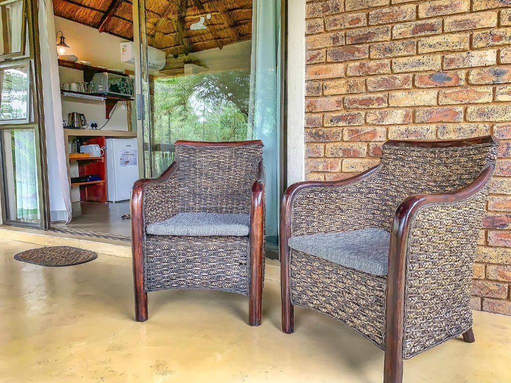 Istumisnurk majutusasutuses Tshikwalo Game Lodge
