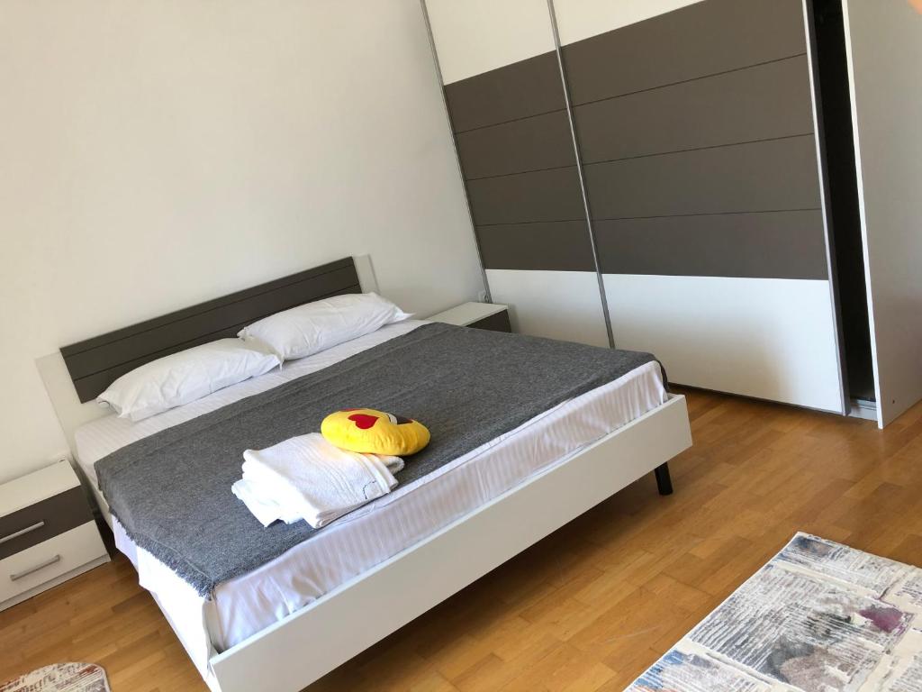 Postel nebo postele na pokoji v ubytování Pensiunea Pont-Euxin