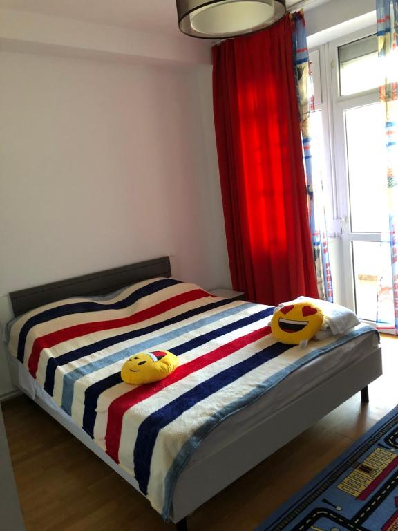 Postel nebo postele na pokoji v ubytování Pensiunea Pont-Euxin