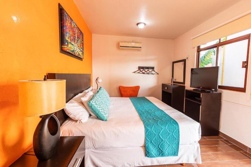 TV a/nebo společenská místnost v ubytování Hotel Doña Juana