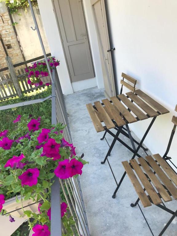 Balkón nebo terasa v ubytování Al biancospino- Camere- Ristorante