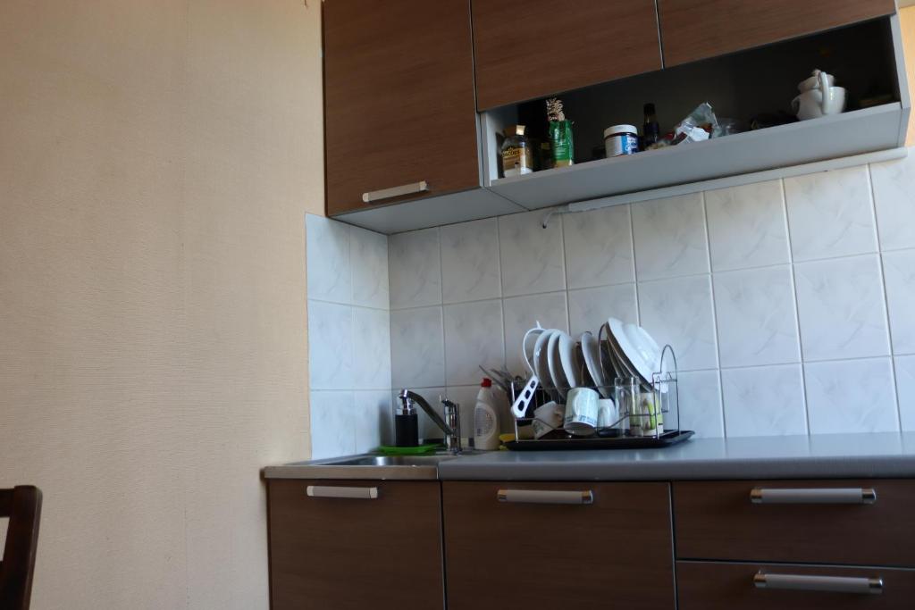 Kuchyň nebo kuchyňský kout v ubytování Hostel Lõuna
