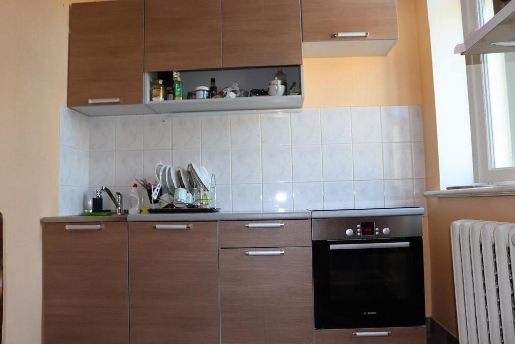 Kuchyň nebo kuchyňský kout v ubytování Hostel Lõuna