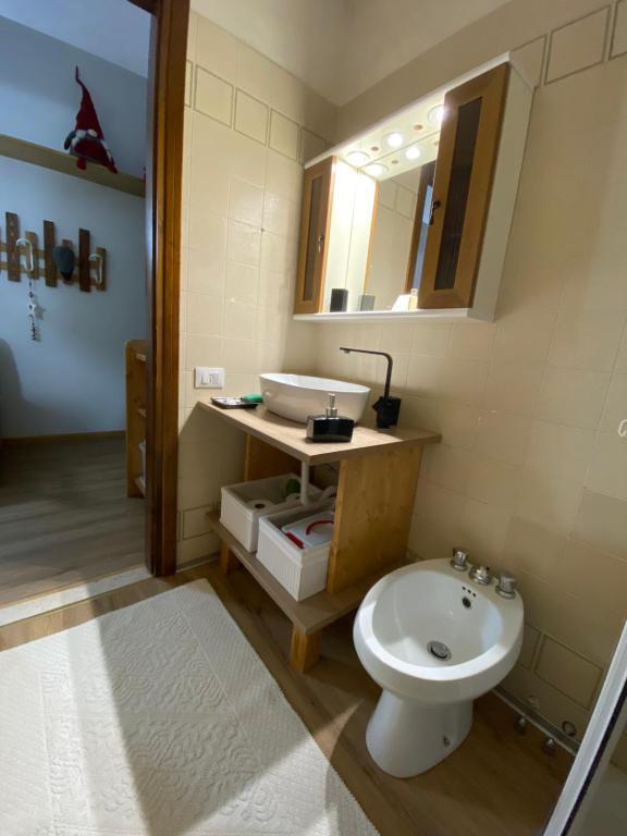 Kúpeľňa v ubytovaní Piccolo Nido Falcade