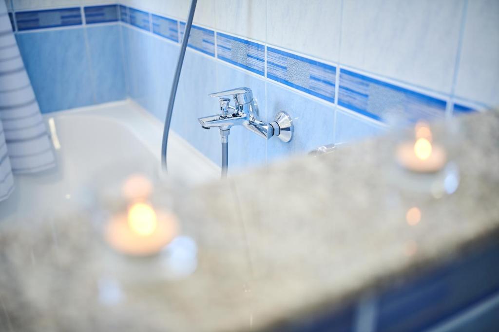 Koupelna v ubytování Villa Perla