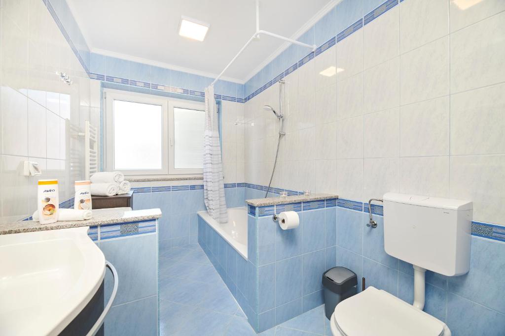 Koupelna v ubytování Villa Perla
