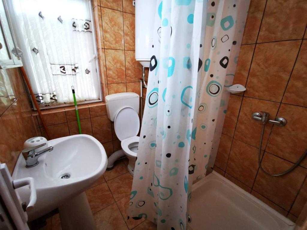 Koupelna v ubytování Casa camy