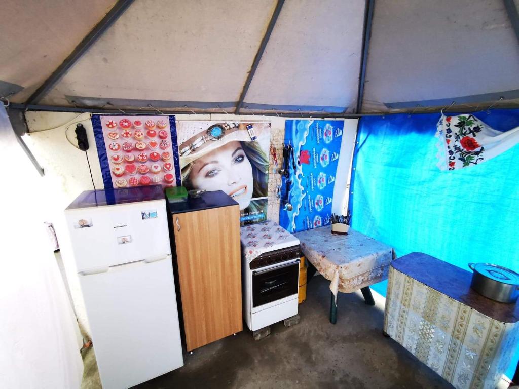 Kuchyň nebo kuchyňský kout v ubytování Casa camy