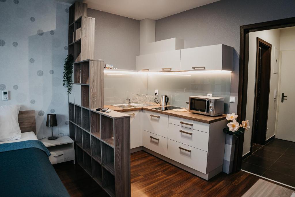 A kitchen or kitchenette at AH Radnica II Free Parking