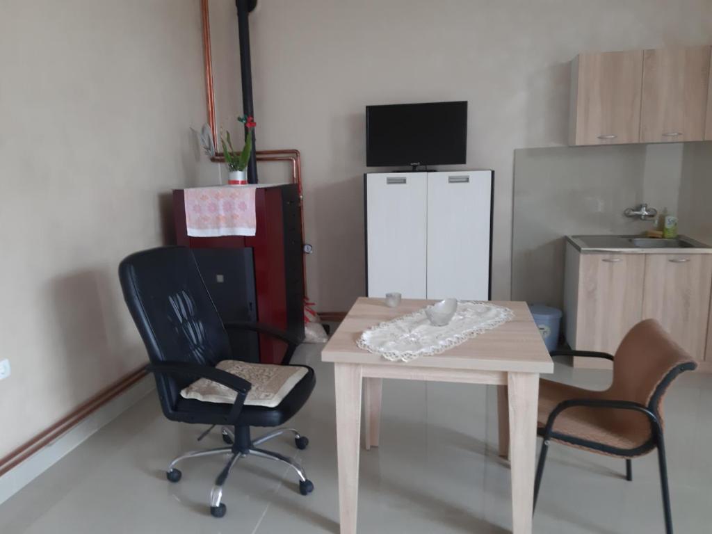 Kuchyň nebo kuchyňský kout v ubytování apartman