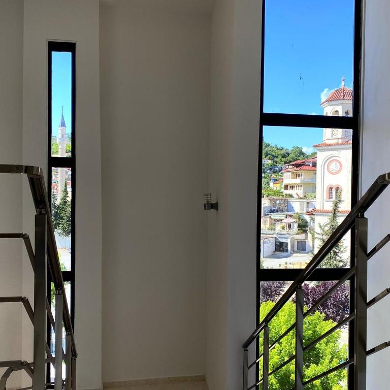 Uma varanda ou terraço em Hotel Republika Berat