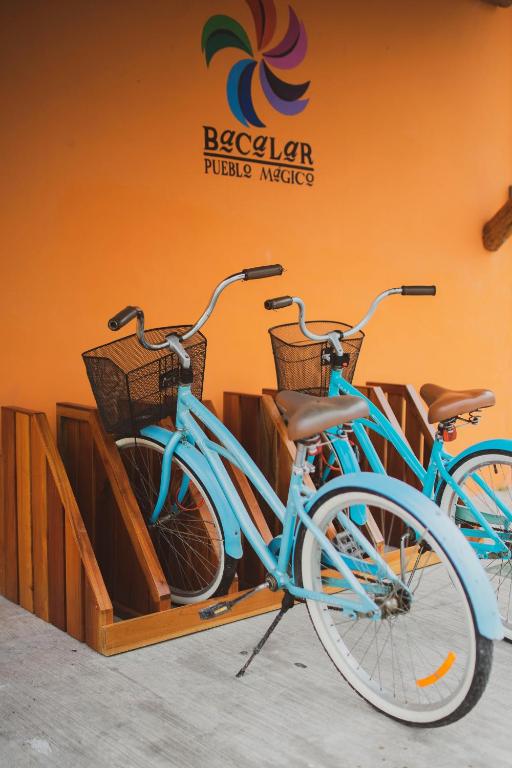 Jízda na kole v ubytování Hotel Bacalar Magico nebo okolí