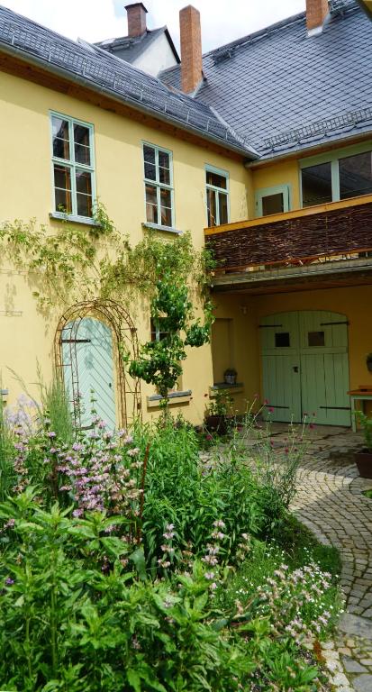 Zahrada ubytování Pension zum Hirschstein