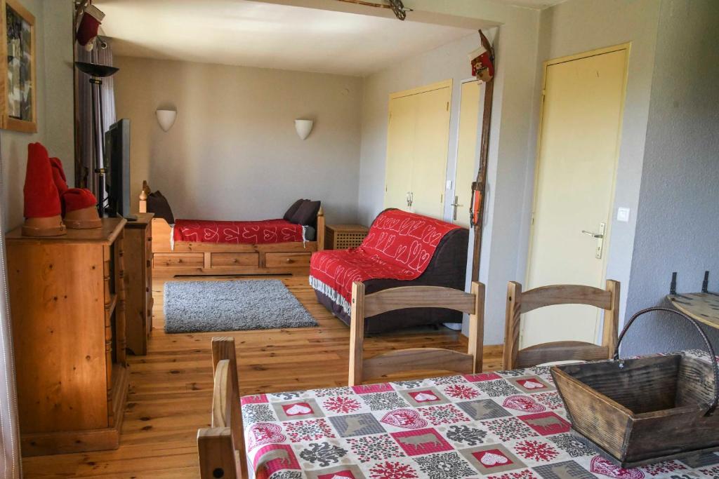 Postel nebo postele na pokoji v ubytování Superbe appartement Font Romeu La Pardallera