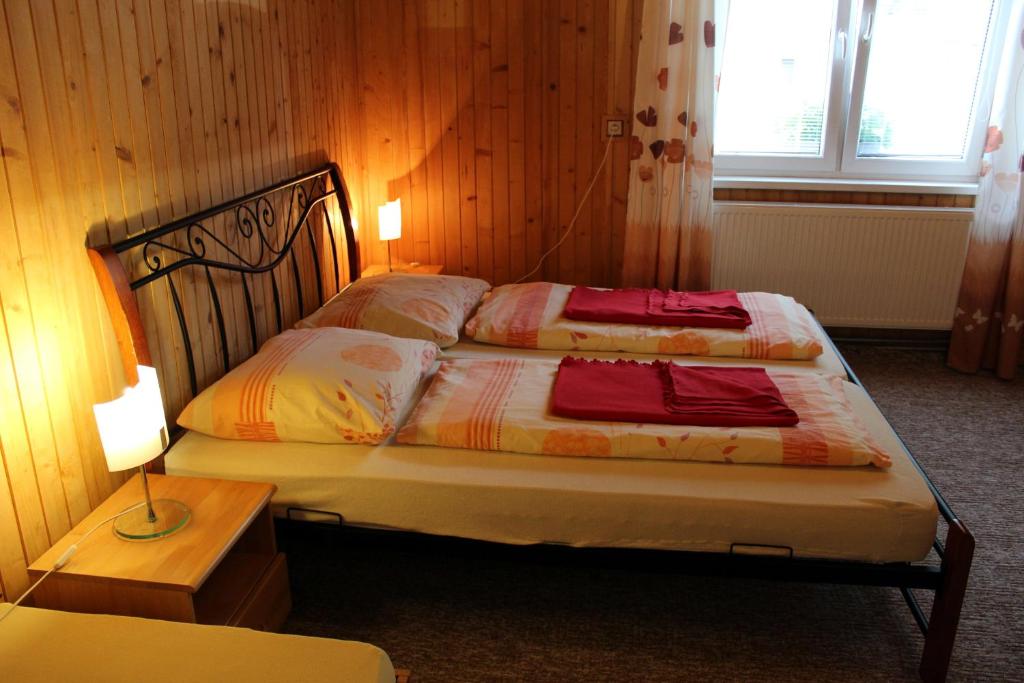 Postel nebo postele na pokoji v ubytování Chata Horec