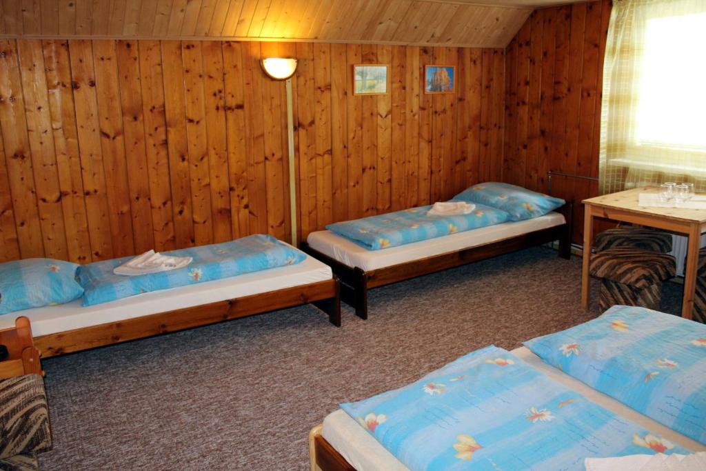 Postel nebo postele na pokoji v ubytování Chata Horec