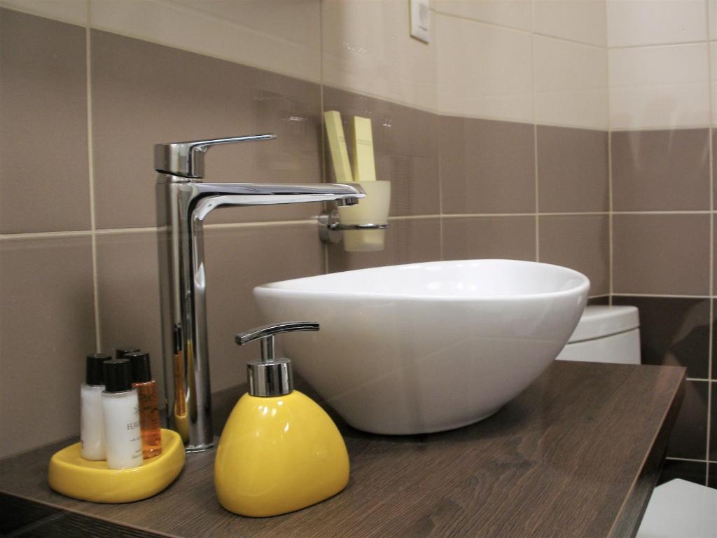 Koupelna v ubytování Apartman Neverin