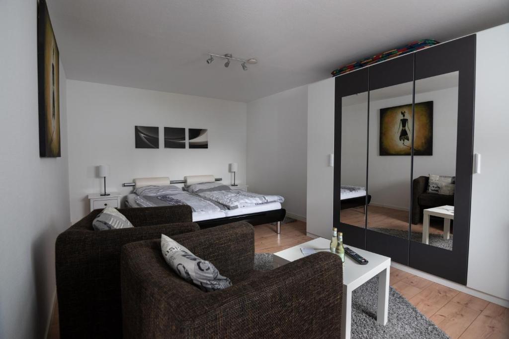 Postel nebo postele na pokoji v ubytování Maxbed