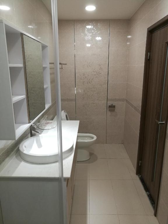 Koupelna v ubytování 名竹旅社 Minzu Hotel