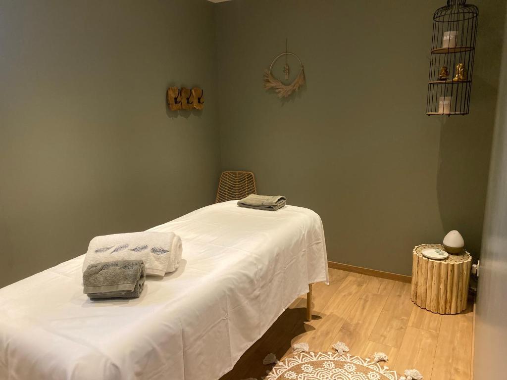 Spa e/ou outras comodidades de bem-estar em Ferme "les Flaquettes"