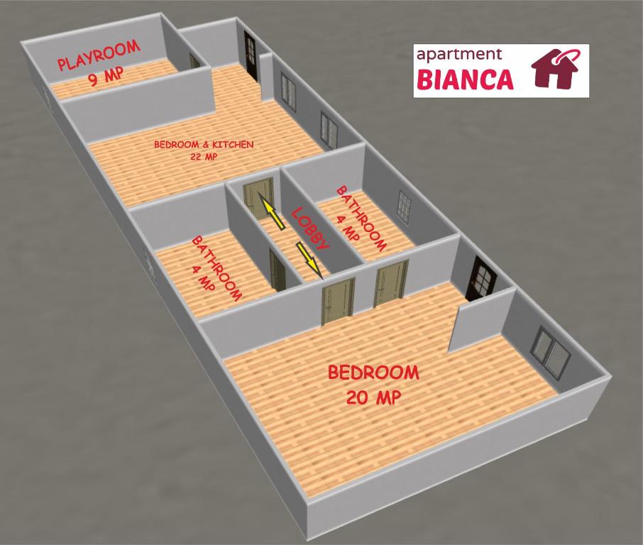 Apartment BIANCA - Apartment Mit Zwei Schlafzimmern