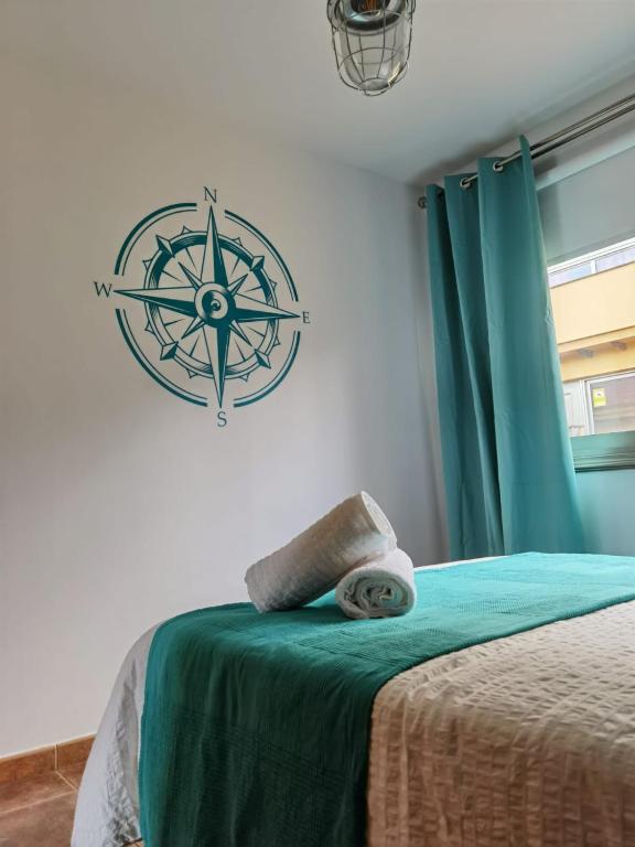 Postel nebo postele na pokoji v ubytování NAUTILUS II
