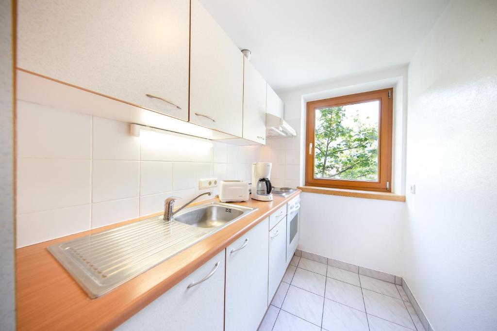 Kuchyňa alebo kuchynka v ubytovaní Appartements Waldesrand