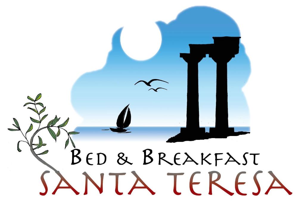 a logo for a seafood and breakfast restaurant santa teresa at Santa Teresa in Castelvetrano Selinunte