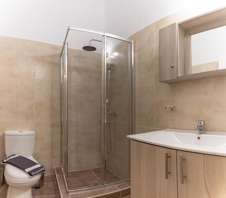 Koupelna v ubytování MARKOS LUXURY APARTMENTS