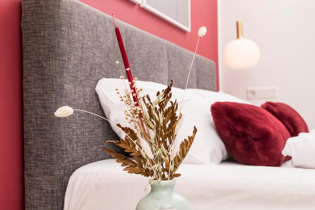 Postel nebo postele na pokoji v ubytování Mint@Naschmarkt Premium Apartments