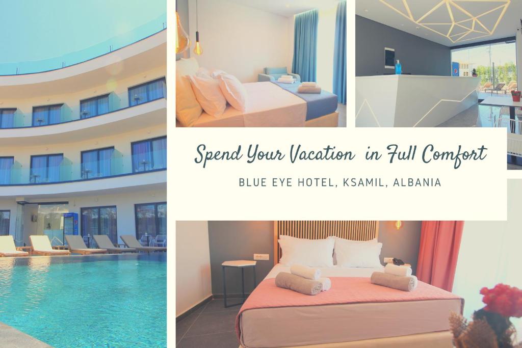 Bazén v ubytování Blue Eye Hotel nebo v jeho okolí