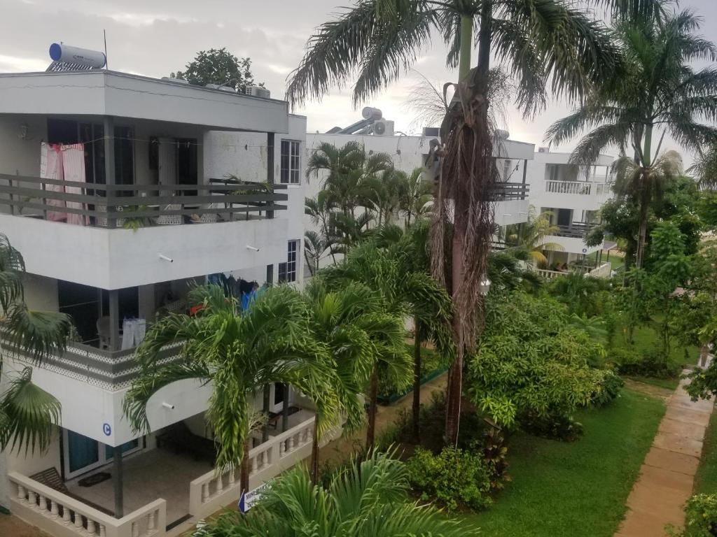 Garður fyrir utan Negril Beach Club Condos