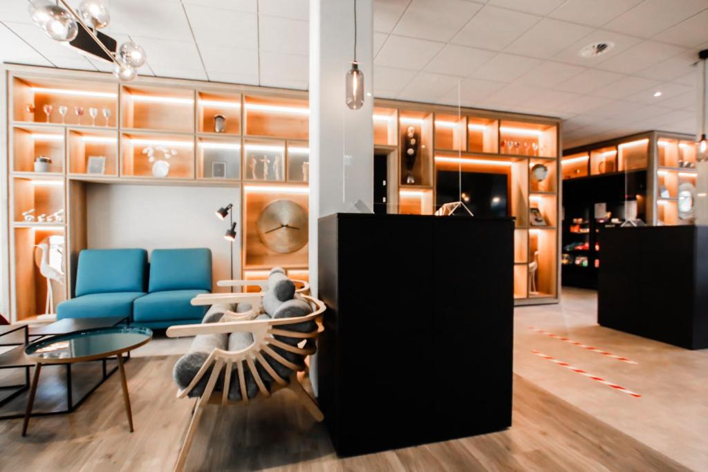 Posezení v ubytování ibis budget Lugano Paradiso