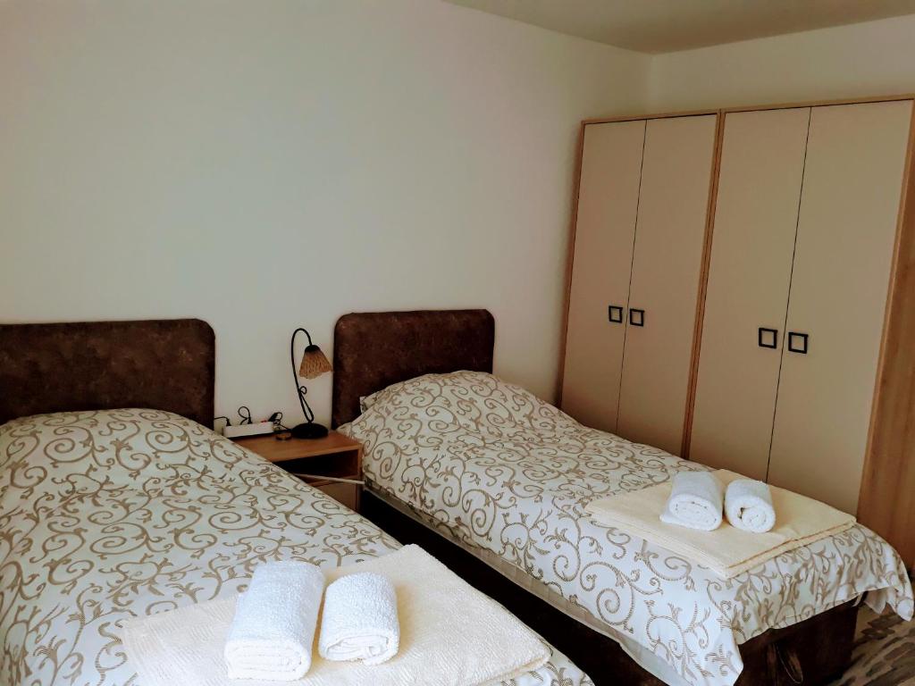 Postel nebo postele na pokoji v ubytování Kuća za odmor Artemida Dobra