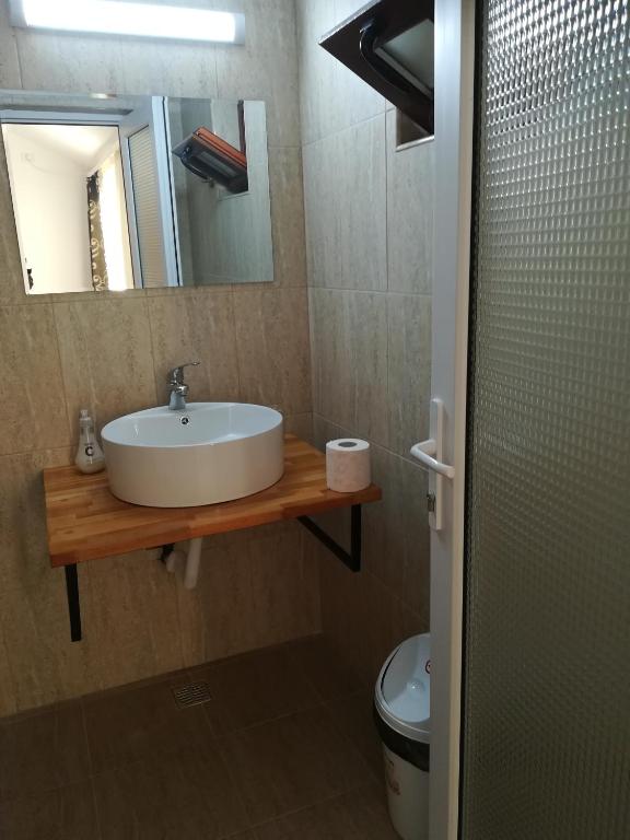 Koupelna v ubytování Casa Mevas