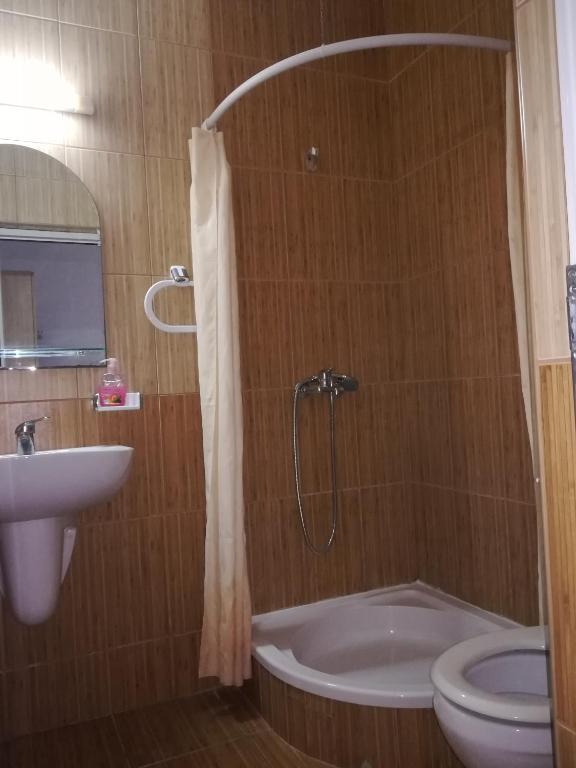 Koupelna v ubytování Casa Mevas
