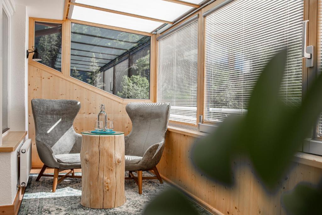 Posezení v ubytování Genusshotel Alpenblick
