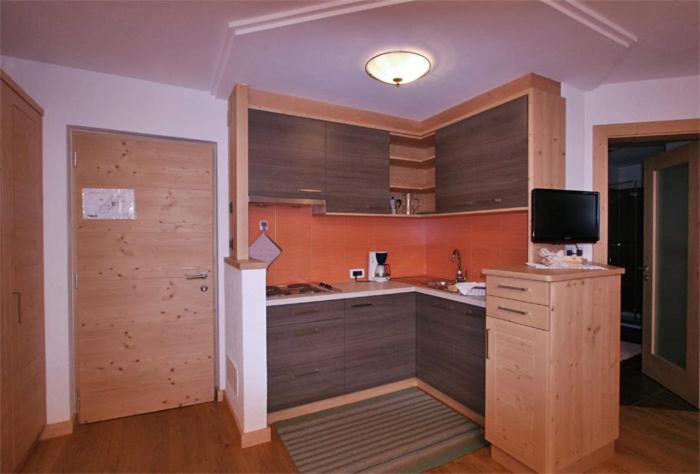 Kuchyň nebo kuchyňský kout v ubytování Residence Garni Stella
